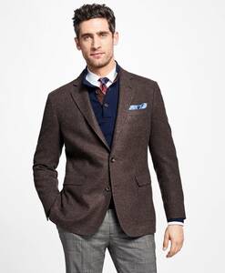 ★70%OFF★Brooks Brothers ウール ソリッド 2釦ジャケット Regent 38REG ブラウン