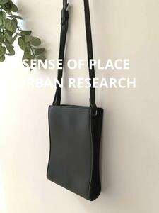 SENSE OF PLACE ミニショルダーバッグ スマホショルダー 黒