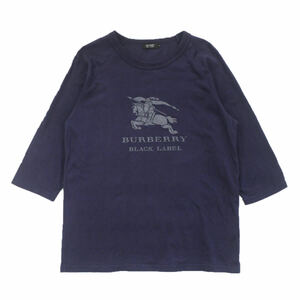 BURBERRY BLACK LABEL バーバリーブラックレーベル 7分袖 Ｔシャツ ロゴプリント 3