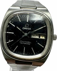 1円〜 Y 希少 OMEGA オメガ シーマスター メンズ 自動巻き デイデイト ブラックダイヤル 純正ブレス アンティーク 時計 62261058