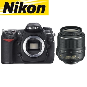 ニコン Nikon D200 AF-S 18-55mm VR 標準 レンズセット 手振れ補正 デジタル一眼レフ カメラ 中古