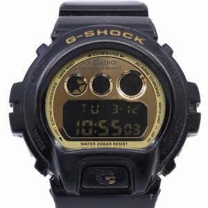 【BCランク品】カシオ G-SHOCK クレイジーカラーズ 3つ目液晶 ゴールド×ブラック クォーツ メンズ 腕時計 DW-6900CB-1JF【いおき質店】