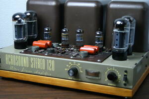 MJ001【ACROSOUND STEREO 120 Ultra Linear Amplifier】アクロサウンド USA アメリカ製 真空管アンプ 超希少 アンティーク ビンテージ◎