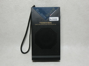 【№1020-ら6004】中古品：東芝 TOSHIBA RP-86 コンパクトAMラジオ 動作確認済 作動確認