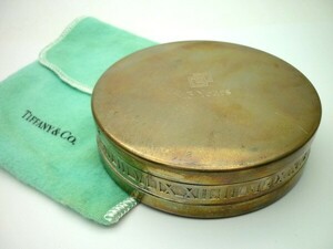 1000円スタート ペーパーウエイト TIFFANY&Co. ティファニー ATLAS アトラス シルバー 925刻印有 総重量約245g 15Years 文鎮 文房具 4 E716