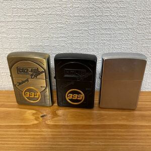 4-263 ZIPPO ジッポ ライター 3点セット 999 C62-48 ゴールド シルバー ブラック オイルライター Zippo ジッポー 喫煙具 喫煙グッズ 