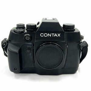 1円スタート CONTAX コンタックス AX フィルムカメラ 一眼レフカメラ ボディ ブラック 黒 レトロ 動作未確認