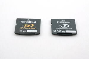 PP033 フォーマット済 XDカード 2点まとめ M 512MB 16MB フジフィルム Fujifilm XD Picture Card メモリーカード クリックポスト