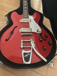 ■■美品 Epiphone Casino（エピフォン カジノ）made in japan限定品　※フルカスタム ※ロカビリー ジャズ Beatles ビートルズ