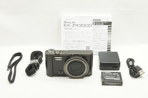 【適格請求書発行】良品 CASIO カシオ HIGH SPEED EXILIM EX-ZR3000 コンパクトデジタルカメラ【アルプスカメラ】240420b