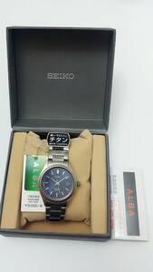 318　未使用　SEIKO　ALBA　セイコー　アルバ　メンズ　腕時計 シルバー　チタン　10気圧防水