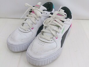 ◇ PUMA プーマ 373871-05 スニーカー シューズ サイズ23.5cm ホワイト ブラック ピンク レディース P