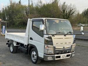 乗って帰れます！H26年 三菱ふそう キャンター 2トン 強化 ダンプ 低走行 87622㌔ ICターボ R6年10月迄 車検有 フレーム腐食無し 4ナンバー