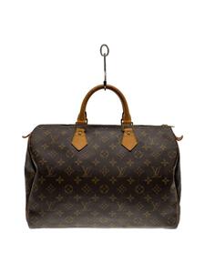 LOUIS VUITTON◆1)スピーディ35_モノグラム・キャンバス_BRW/PVC/BRW