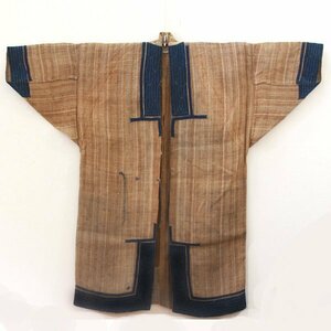 【TAKIYA】7233『 アイヌ民族衣装 アットゥシ 』 アツシ 厚司織 樹皮衣 靱皮衣 antique kimono textile 民藝 古美術 時代