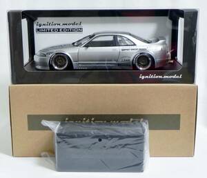 IG 3031 1/18 PANDEM GT-R(BCNR33) Silver With Engine WEB限定 イグニッションモデル TRA Kyoto スカイライン 6666メッシュホイール 