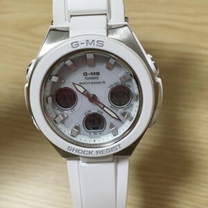 【カシオ】 ベビージー G-MS 新品 電波ソーラー ホワイト MSG-W100-7AJF 腕時計 女性 未使用品 CASIO レディース