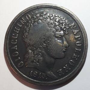 イタリア sicily 1813年 2リラ 銀貨