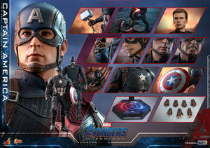 新品未開封 MMS536 ホットトイズ アベンジャーズ エンドゲーム Avengers Endgame キャプテン・アメリカ １/６ フィギュア Captain America