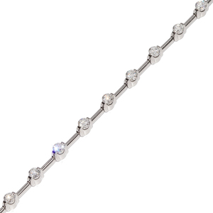 デビアス ブレスレット K18WG ダイヤ1.25ct LINEブレスレット ラインブレスレット_