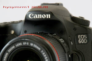 CANON EOS60D シャッター極少約5,950回 +CANON 標準ズーム EF-S 18-55mm ISⅡ赤ライン装飾 完全動作 美品セット 送料無料 