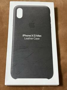 Apple アップル 純正 ☆ iPhone XS Max レザーケース・ブラック ☆ 美品