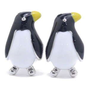 カフス カフスボタン シルバーくちばしが かわいい ペンギン メンズ プレゼント カフスマニア