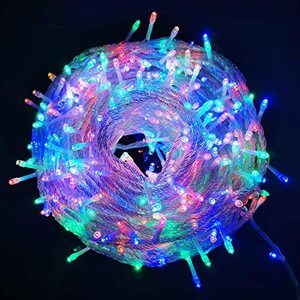 LEDイルミネーションライト 500球 30m クリスマス飾り 8パターン 部屋 LED電飾 屋外 防水 パーティー・イベント装飾 記憶機能付き