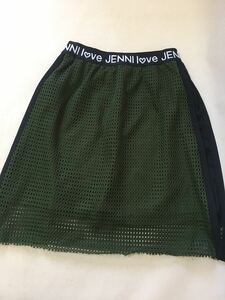 JENNI ジェニィ スカート 150 カーキ グリーン パンチング タイト　※クリックポスト発送可
