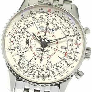 ブライトリング BREITLING A21330 モンブリラン ダトラ トリプルカレンダー クロノグラフ 自動巻き メンズ 良品 保証書付き_767129