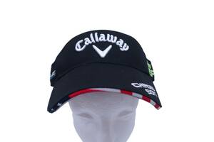 【新品】Callaway(キャロウェイ) サンバイザー 黒 メンズ フリーサイズ ゴルフ用品 2404-0262 新品