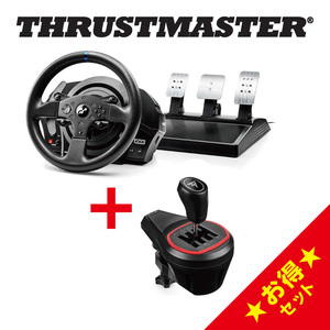 Thrustmaster T300RS GT + TH8S Shifter セット ステアリングコントローラー ギアボックス シフター PS5 PS4 PS3 PC 対応 1年保証 輸入品