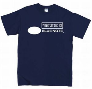 [Mサイズ]Blue Note（ブルーノート）Records ジャズレーベル ロゴTシャツ ネイビー