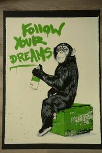 バンクシー Banksy 絵画　レア　限定　希少　MR BRAINWASH ミスターブレインウォッシュ　猿　Everyday Life