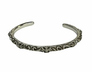 美品 CHROME HEARTS クロムハーツ BANGLE SBT/SBTバンド バングル ブレスレット シルバー925 ◆