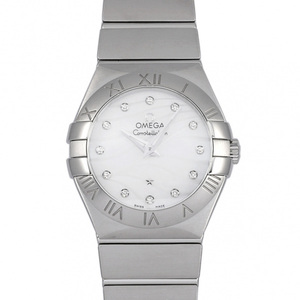 オメガ OMEGA コンステレーション ブラッシュ クォーツ 123.10.27.60.55.003 ホワイト文字盤 新品 腕時計 レディース