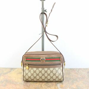 OLD GUCCI GG PATTERNED SHERRY LINE SHOULDER BAG MADE IN ITALY/オールドグッチGG柄シェリーライン ショルダーバッグ