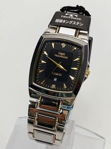 T984 新品 テクノス TECHNOS 腕時計 T9262CH クオーツ 超硬タングステン 1P 定価85,800円 
