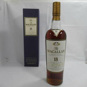 【未開栓】The MACALLAN ザ・マッカラン 18年 1987 シェリーオーク ウイスキー 700ml 43％ 箱付 1228JJ