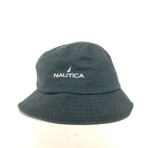 NAUTICA フリーサイズ ノーティカ バケットハット キャップ 帽子 F ブラック 黒 100%コットン NT039 メンズ 男性 ファッション