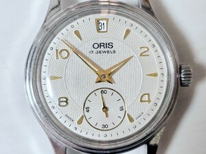 1円スタート☆ORIS オリス 紳士用高級機械式腕時計 クラシック スモールセコンド アンティークウォッチ【7459-40】