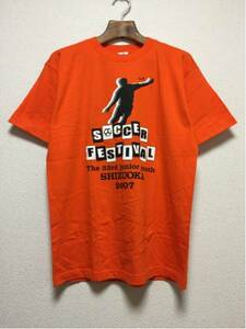 [即決古着]静岡ジュニアユースサッカーフェスティバル07/Tシャツ/半袖/オレンジ/M