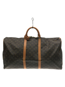 LOUIS VUITTON◆キーポル60_モノグラム_BRW/PVC/BRW/ヒビ、角スレ有