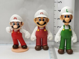 スーパーマリオ フィギュア コレクション ファイアマリオ&ルイージ24b28検SUPER MARIO BROSワールドpartyチョコエッグ パーティRPGピーチ姫