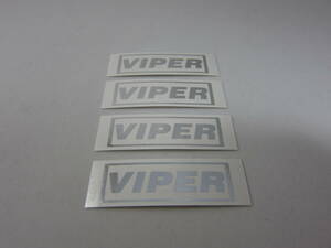 VIPER バイパー枠あり文字タイプ　ステッカー4枚セット