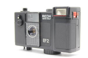 【返品保証】 リコー Ricoh Auto Half EF2 ブラック 25mm F2.8 コンパクトカメラ s2964
