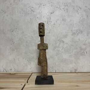 アダン族 彫像 ガーナ アフリカ 木彫り オブジェ フォークアート 民藝 古道具