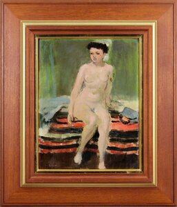 宮本三郎『裸婦』油彩画【真作保証】 絵画 - 北海道画廊