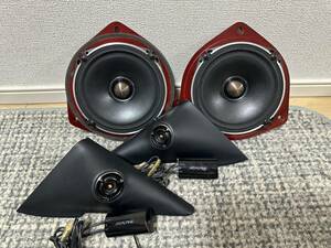 ALPINE DDLinear DDL-R170S ツイータースピーカーセット 26セレナ取付キット付き