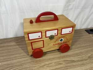 ■FR1840 緊急箱 木箱 薬箱 アンティーク